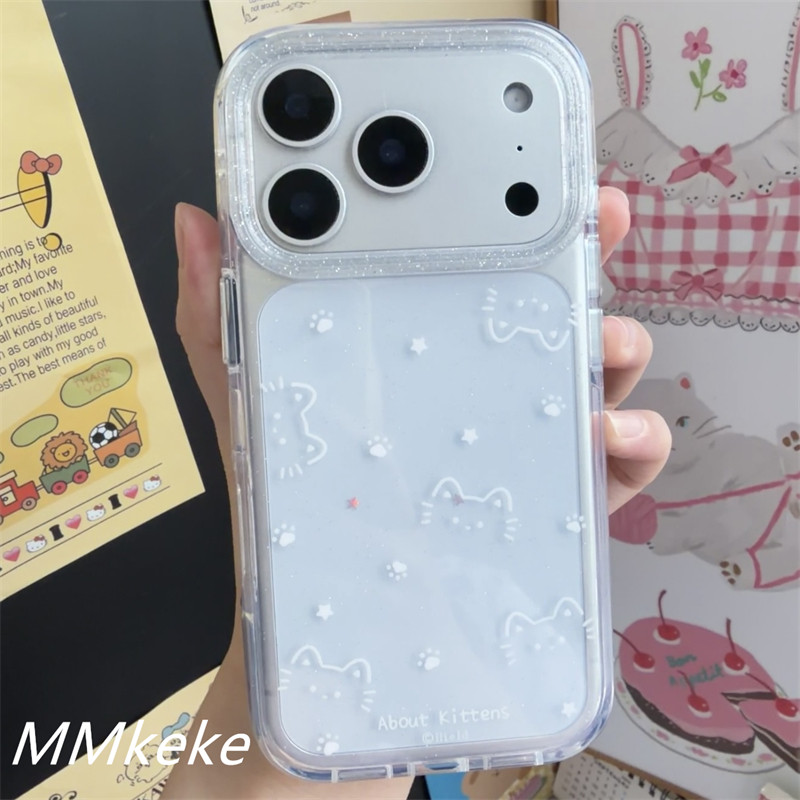 Phone Cases Kawaii - Korean Ins Shining Star Kitten Paw