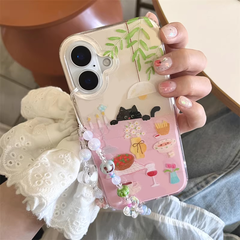 Cute Anime Case - Ins Girl Cute Dining Table Little
