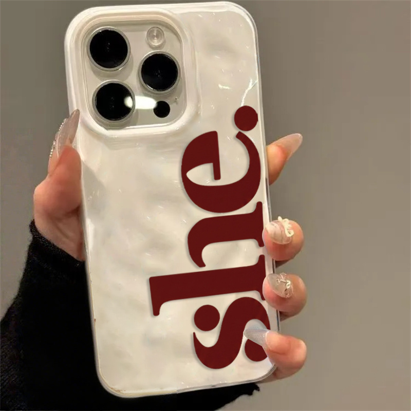 Phone Cases Shein - Minimal SHE Soft TPU Phone Case