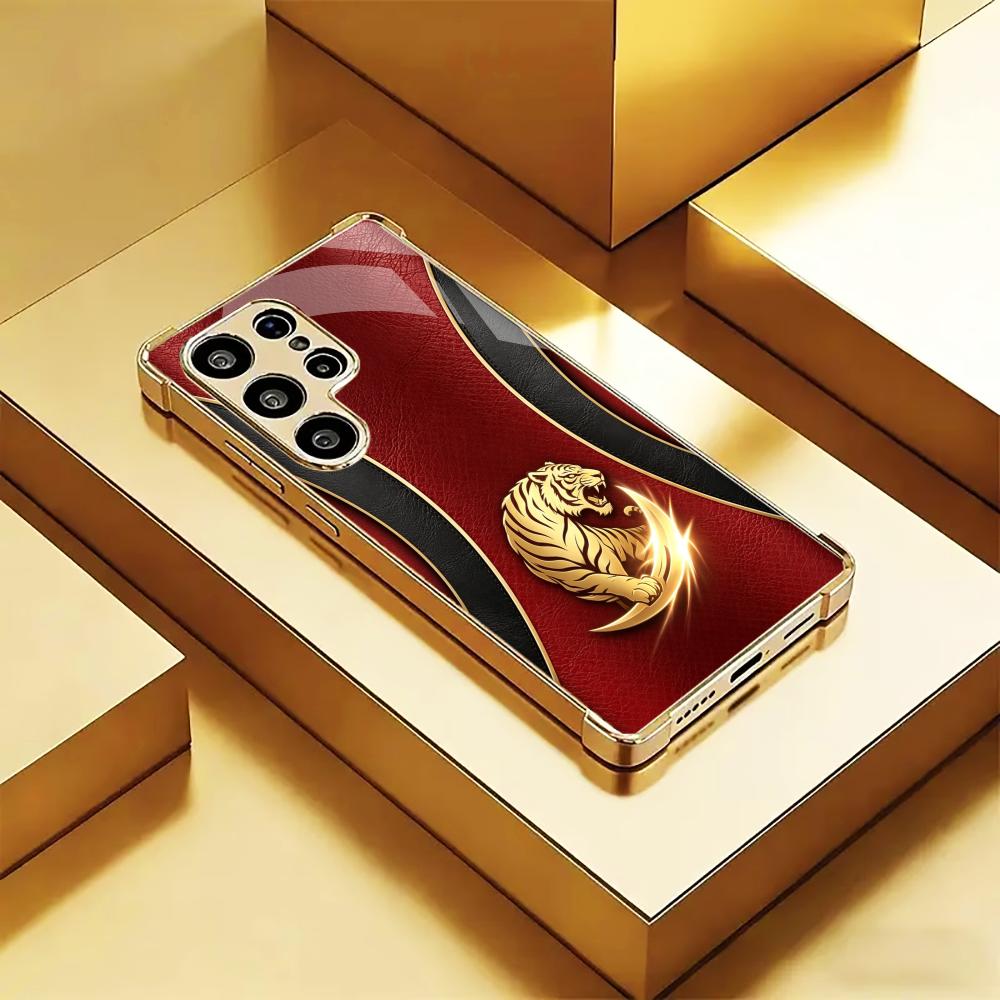 Luxurious Fashion Golden tiger - đánh giá và giá Phone Cases Quad Lock