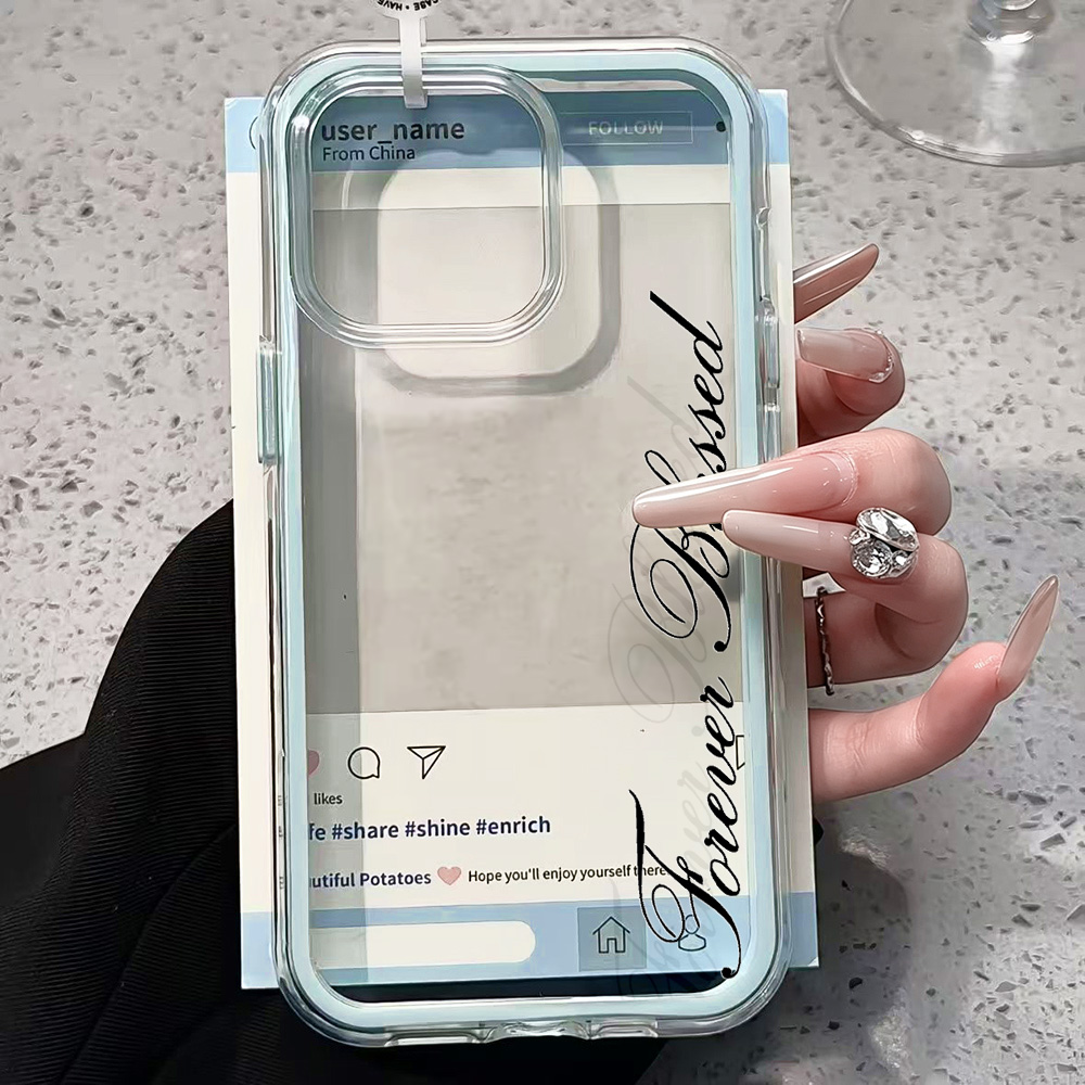 Forever Blessed Simple Clear P - đánh giá và giá Phone Cases Transparent