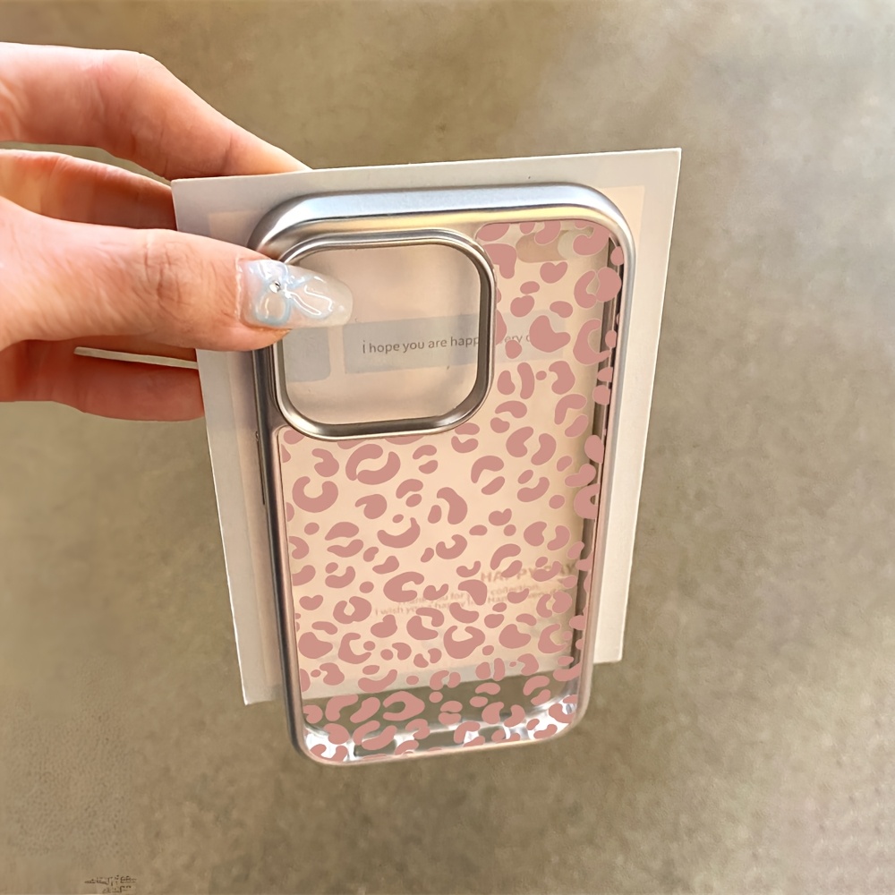 Pink Leopard Print Electroplat - đánh giá và giá Phone Cases Leopard Print