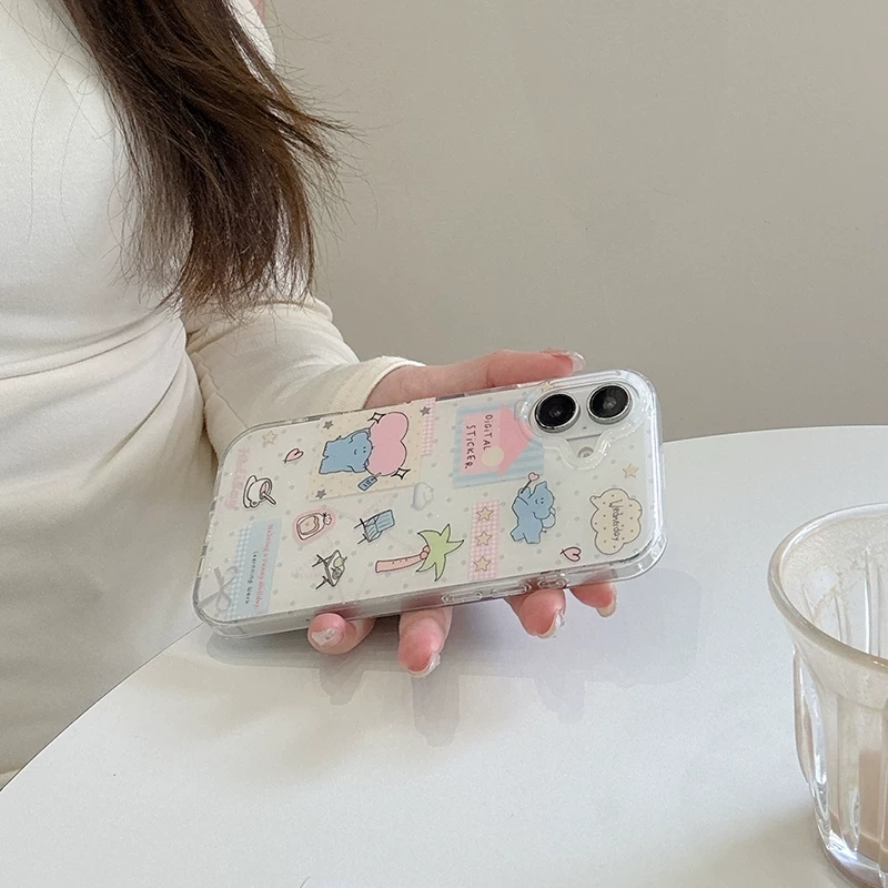 Cute Cartoon Elephant Grabbing - đánh giá và giá Phone Cases Kawaii