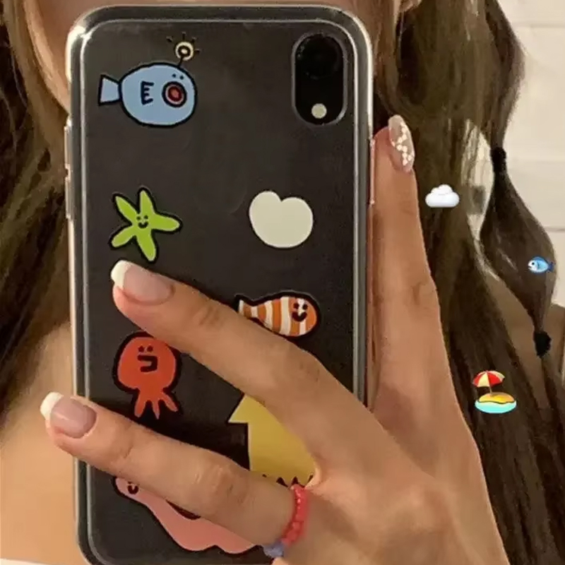 Ins Kawaii Ocean Creatures Cut - đánh giá và giá Phone Cases Kawaii
