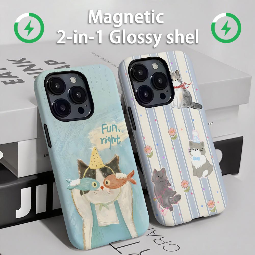 Cute cats and dogs  Phone Case - đánh giá và giá Phone Cases For Iphone 15