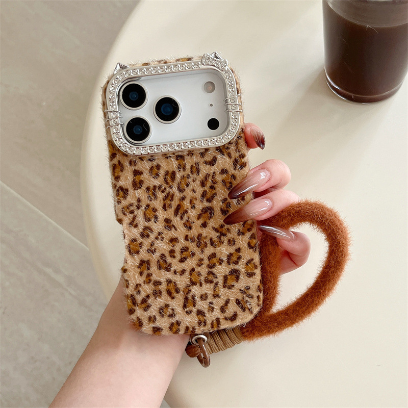 Luxury diamond-encrusted leopa - đánh giá và giá Phone Cases Leopard Print