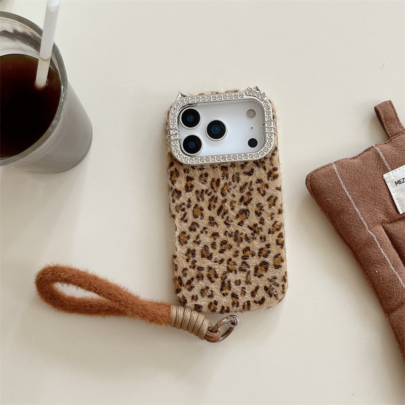 Luxury diamond-encrusted leopa - đánh giá và giá Phone Cases Leopard Print