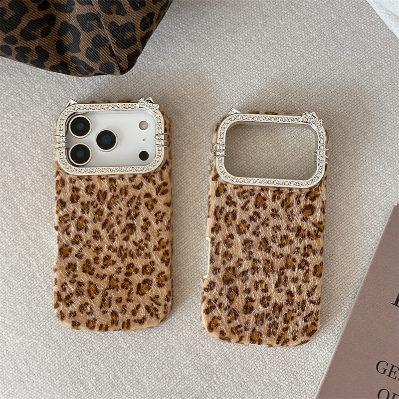 Luxury diamond-encrusted leopa - đánh giá và giá Phone Cases Leopard Print