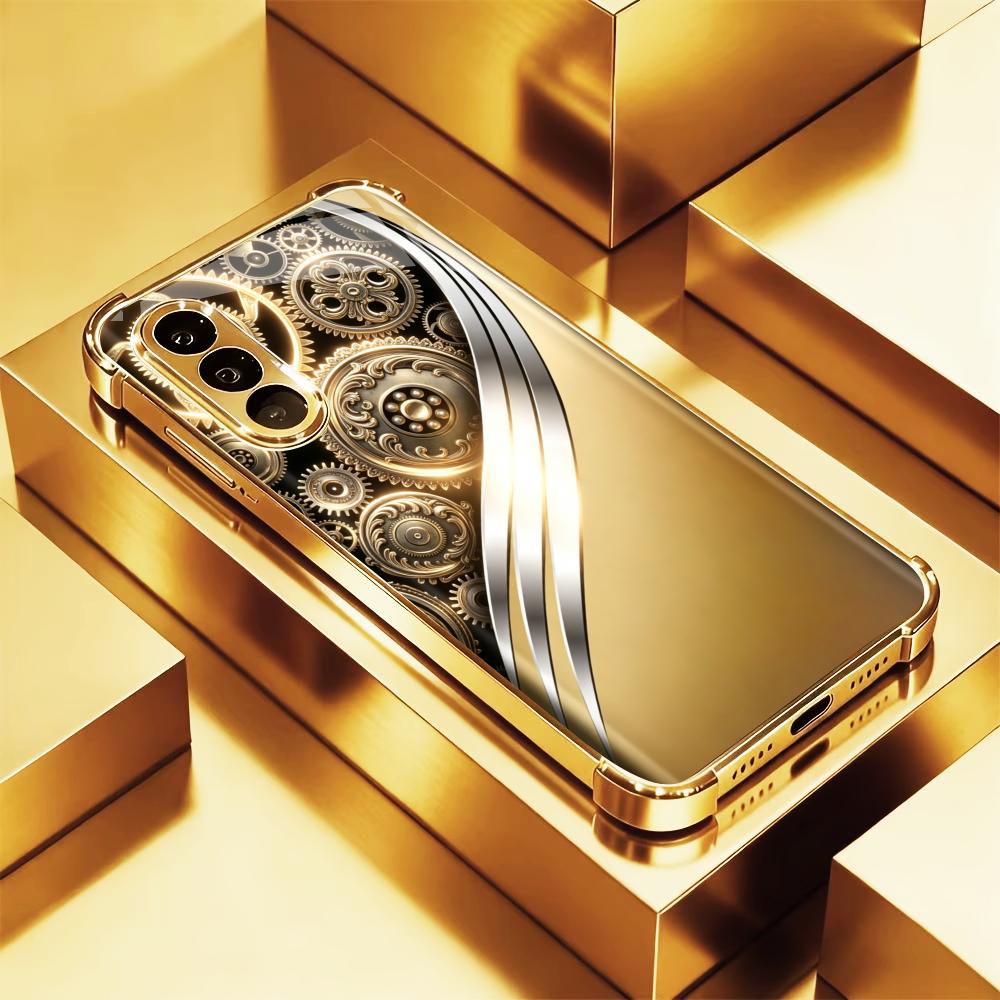 Ornate Vintage Golden Gear pho - đánh giá và giá Phone Cases Quad Lock