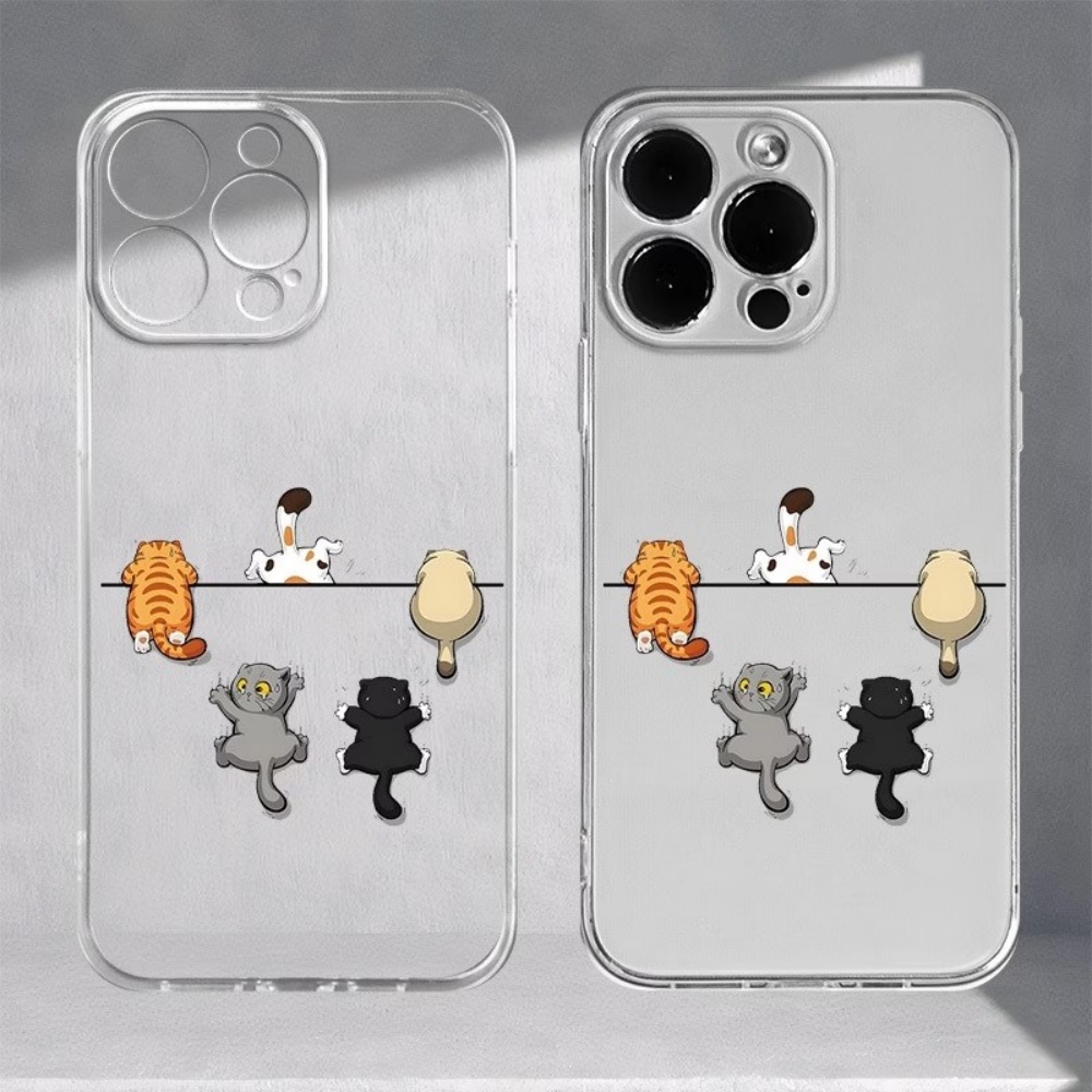 Five Cute Cat Pattern Phone Ca - đánh giá và giá Phone Cases Transparent
