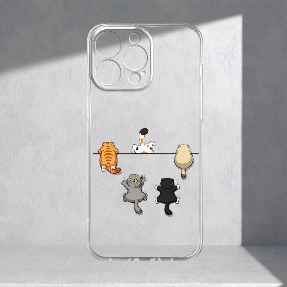 Five Cute Cat Pattern Phone Ca - đánh giá và giá Phone Cases Transparent