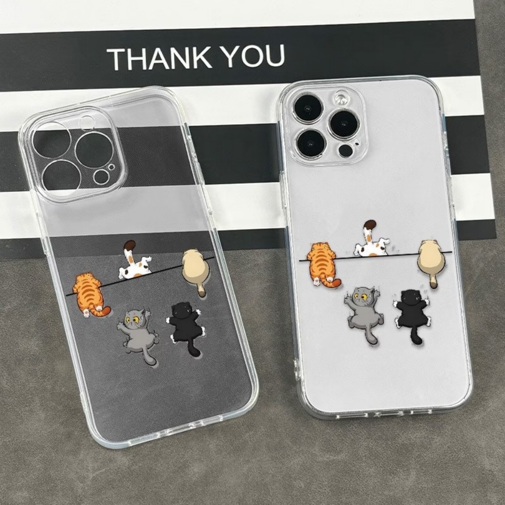 Five Cute Cat Pattern Phone Ca - đánh giá và giá Phone Cases Transparent