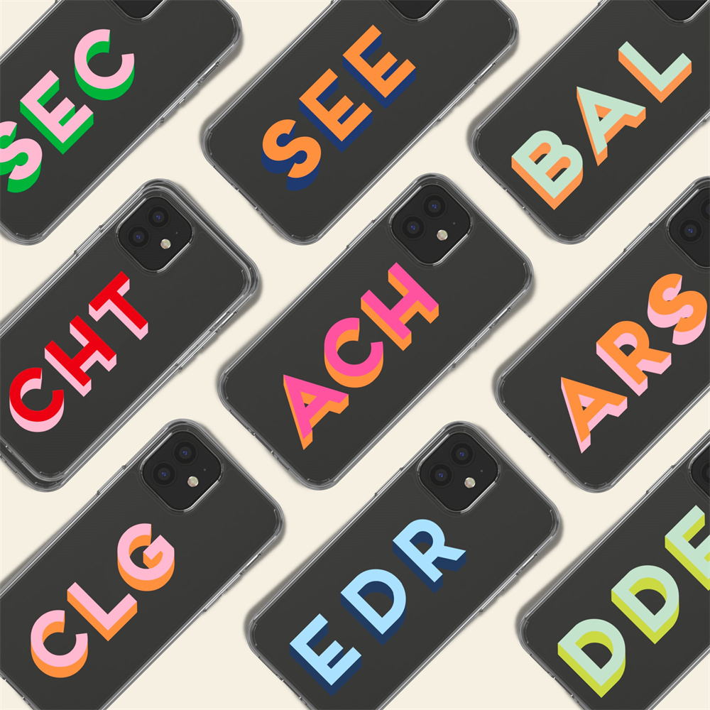 Monogram Initial Letters Soft  - đánh giá và giá Monogram Custom Case