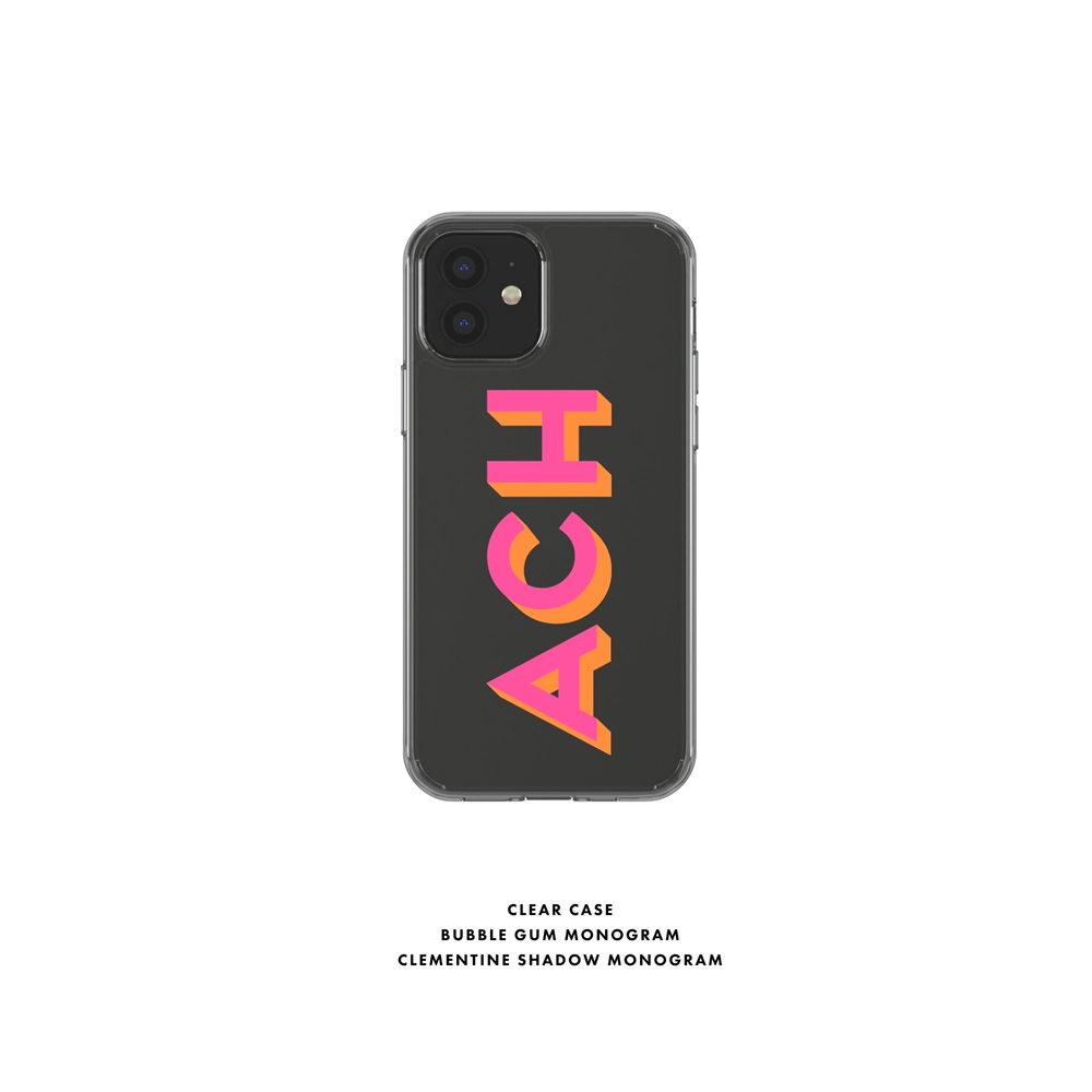 Monogram Initial Letters Soft  - đánh giá và giá Monogram Custom Case