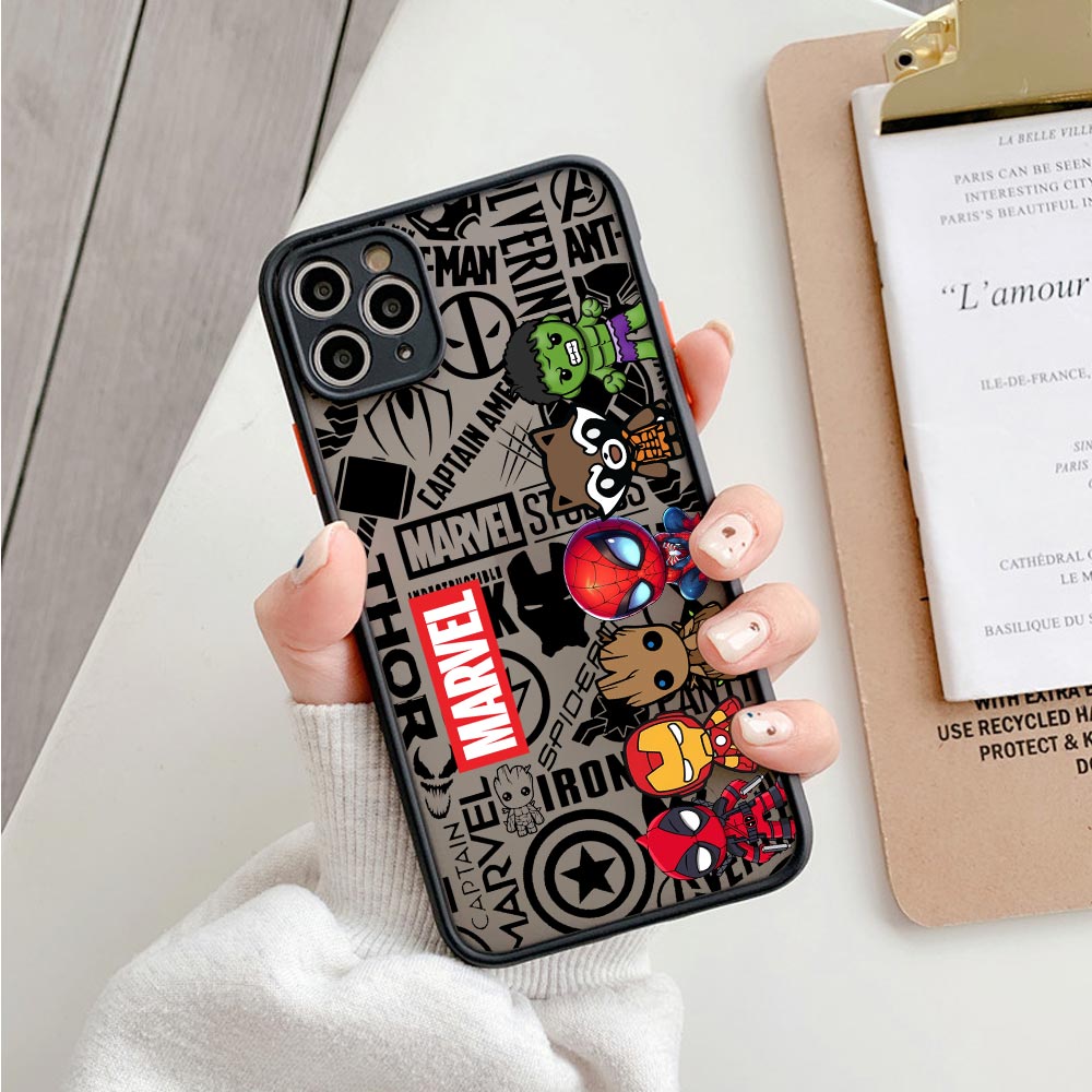 Cute Marvel Heroes Matte Trans - đánh giá và giá Phone Cases Rugged