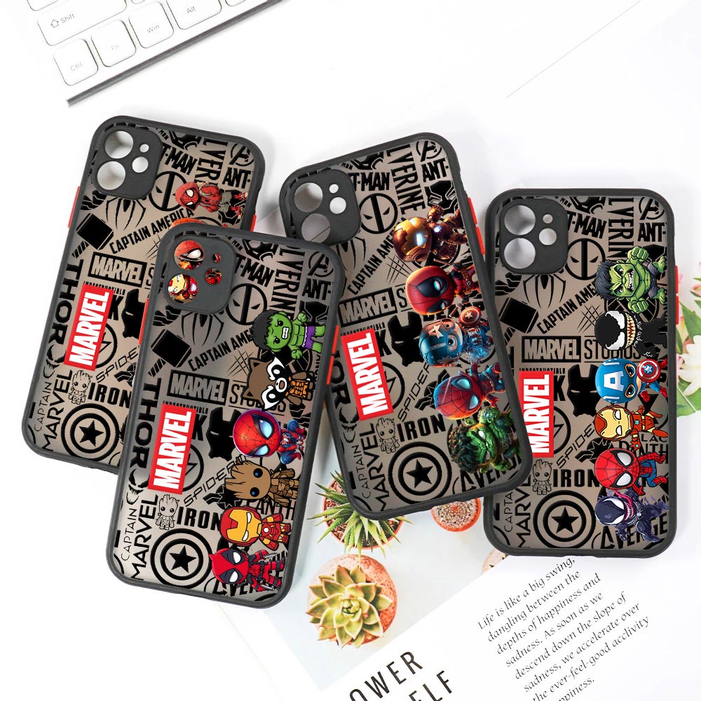 Cute Marvel Heroes Matte Trans - đánh giá và giá Phone Cases Rugged