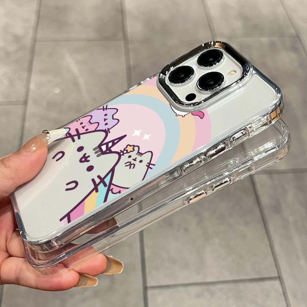 Cartoon Pusheen Cat Matte Tran - đánh giá và giá Phone Cases Rugged