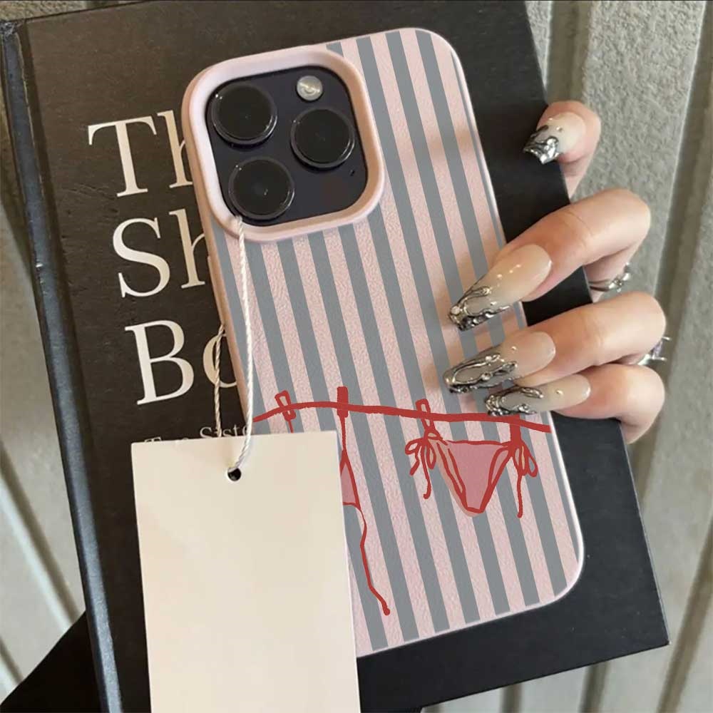 Blue White Striped Bikini Phon - đánh giá và giá Phone Cases Rugged