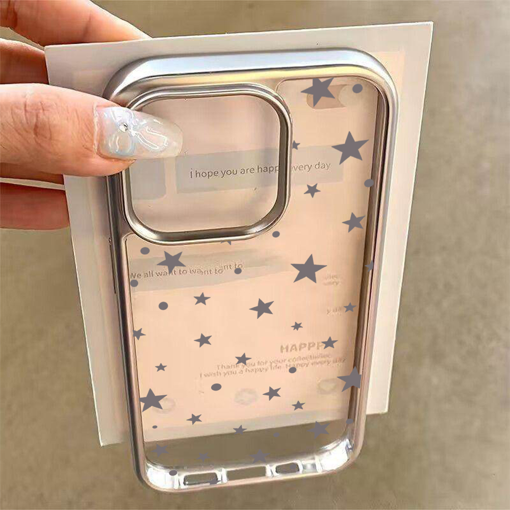 Y2K Stars Fashion Clear Cases  - đánh giá và giá Phone Cases Transparent