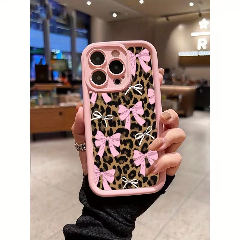 Leopard Print Bow Phone Case F - đánh giá và giá Phone Cases Leopard Print