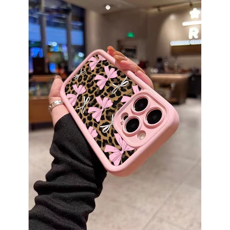 Leopard Print Bow Phone Case F - đánh giá và giá Phone Cases Leopard Print