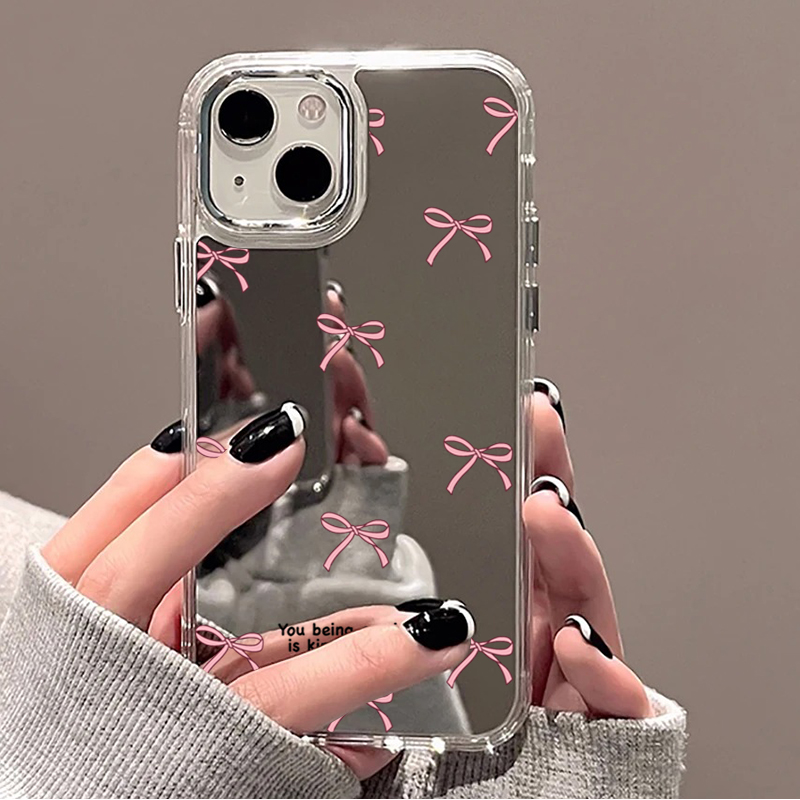 Cute Pink Black Bow Pattern Mi - đánh giá và giá Phone Cases Transparent